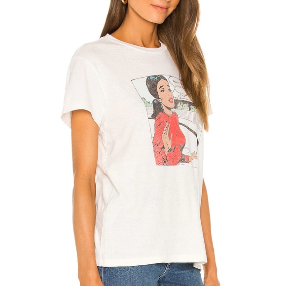 Re/done wait the champagne 70s loose graphic tee NWT - Picture 3 of 7